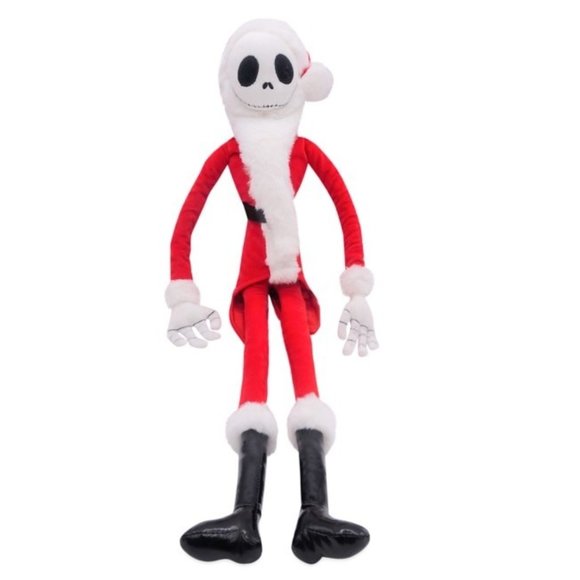 Disney Store Nightmare Before Christmas Santa Jack Skellington Sandy Claws Plush - Picture 1 of 10